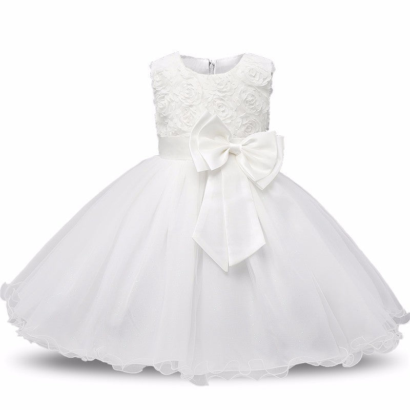 Robe de princesse pour fille avec tutu d'été, robe de fête d'anniversaire et de mariage