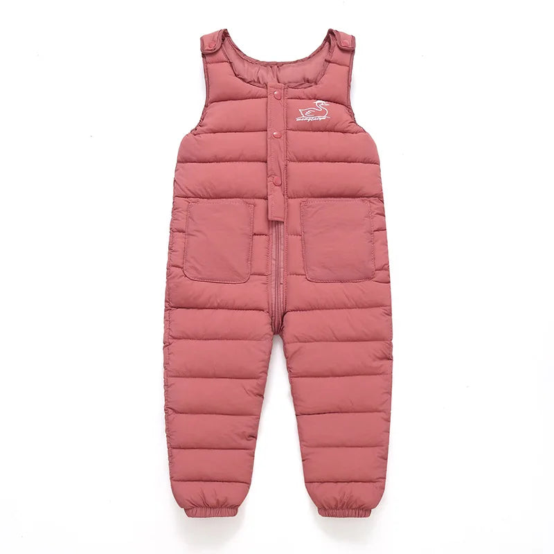 Salopette d'hiver pour bébé garçon, pantalon épais d'automne pour fille, combinaison chaude pour bébé fille, pantalon de survêtement
